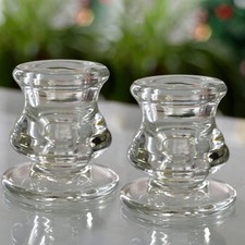 Glass Candle Holders Set