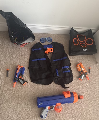 Nerf guns and accessories - guns,