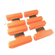 MOD LARGE  H - BLOCK MARKER FLOAT HI VIZ ORANGE FOR BAIT / INFLATABLE BOAT USE