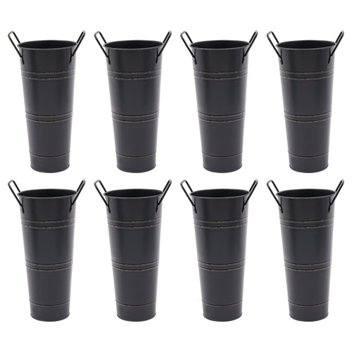 8pcs metal vases flower - 8pcs,