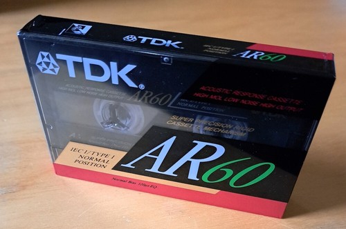 Tdk ar60 cassette tape vintage - ar60,