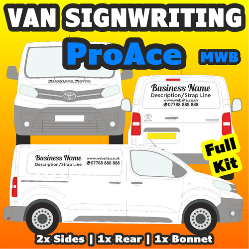Toyota proace van sign writing - toyota,