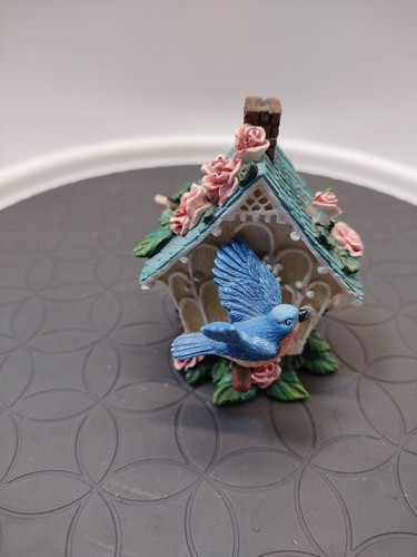 Rosebud cottage birdhouse - rosebud,