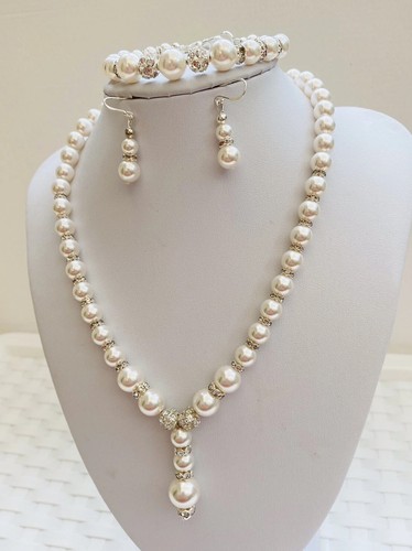 Bridal necklace backdrop - necklace, +