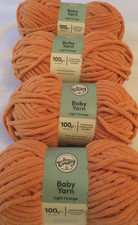 400g LIGHT ORANGE BABY YARN 4x