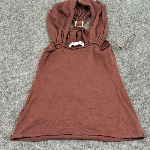 Zara womens brown knit draped - zara,
