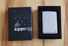 Playboy Zippo Lighter Chrome Vintage Collectable Used