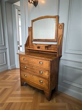 An Antique Early 20th Century Solid Oak Dressing Chest of Drawers ~Delivery Avai