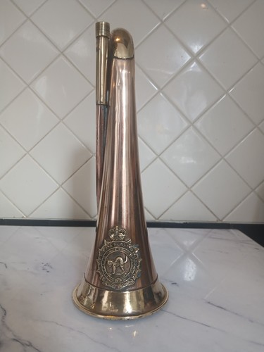 Vintage military bugle signal - vintage,