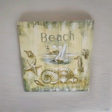 Wooden Rustic Beach Sign