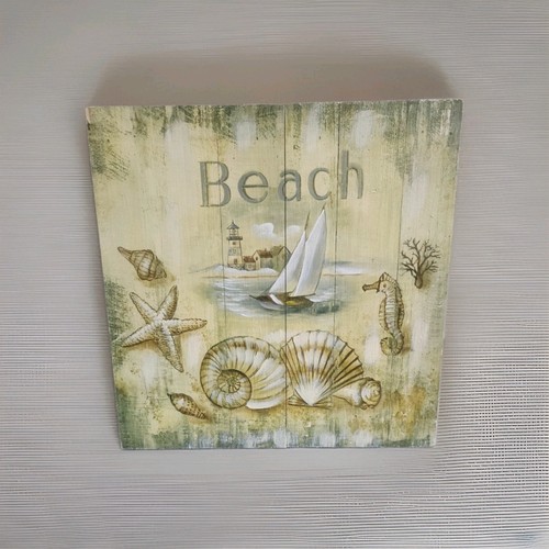 Wooden rustic beach - wooden, sign