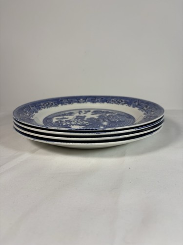 4 X Old Willow Pattern