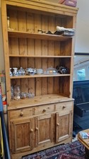 Vintage tall pine dresser