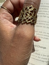 Leaf Style Gold Plated Ring