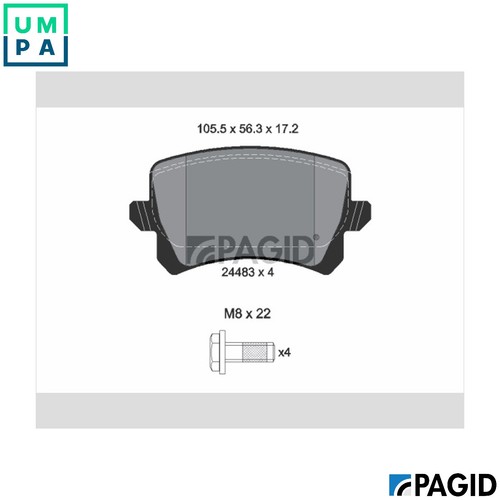 Brake pad set disc - pad,