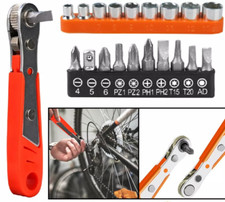 Right Angle Magnetic Screwdriver Mini Ratchet Wrench Drive with Screwdriver Bits