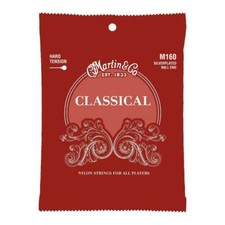 Martin M160 Silver-Plated Copper High Tension Classical Guitar Strings, Ball-End