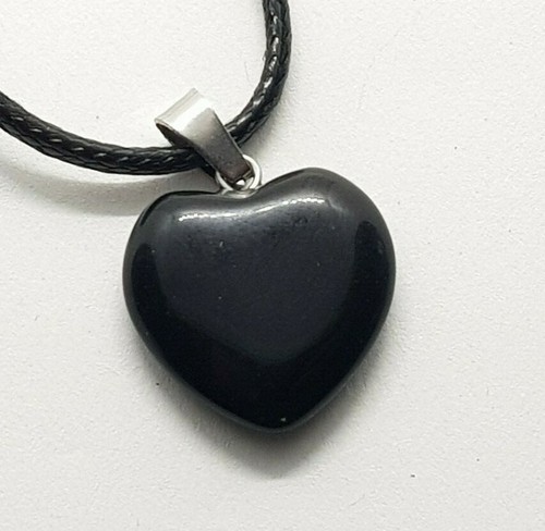 Onyx necklace pendant love - onyx,