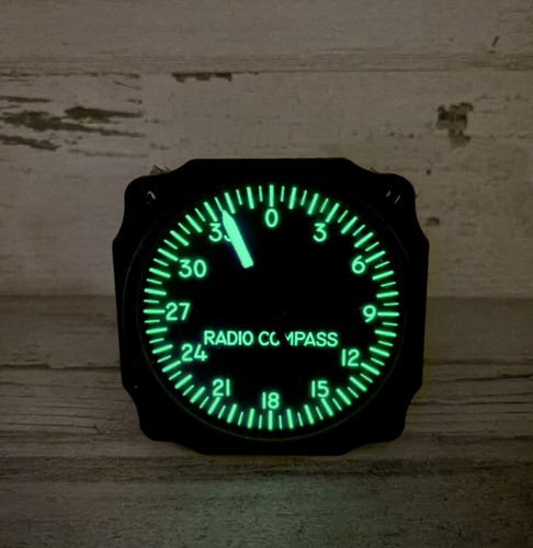 Vintage glowing aircraft radio - vintage,