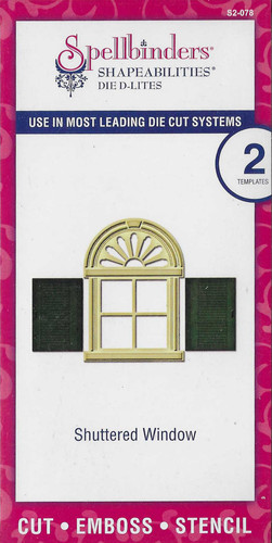 Spellbinders shuttered window - shuttered,