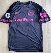 2018/19 EVERTON MATCH WORN U23 AWAY SHIRT #15 UMBRO LARGE