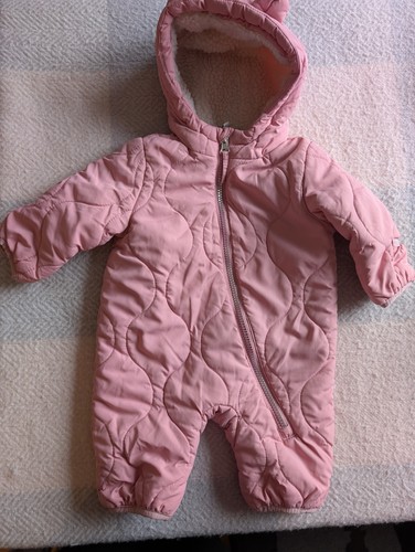 Blush pink baby girls - pink, zip