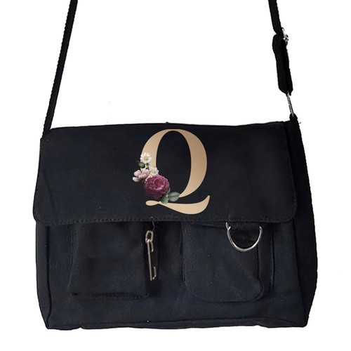 Ladies multi pocket messenger - ladies,