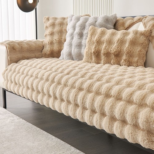 Fluffy fur sofa - fur, covers