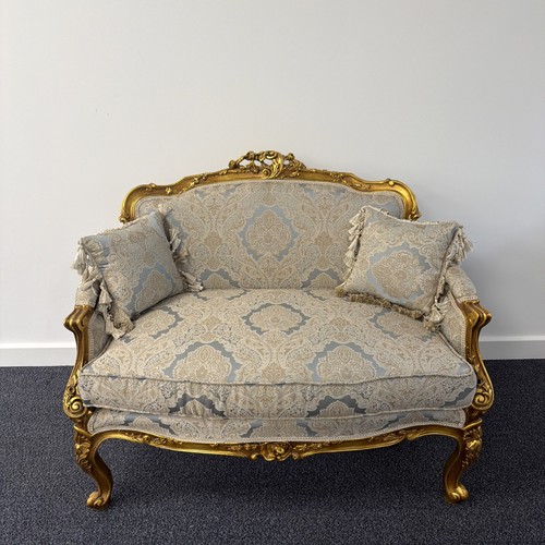 Louis xvi gilt - gilt, settee