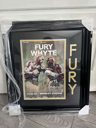 Tyson fury authentic signed - tyson,
