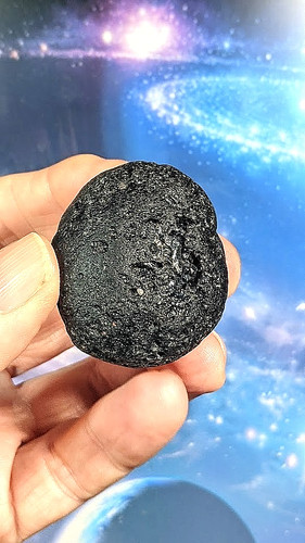 Large tektite meteorite - tektite,