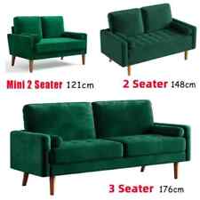 2/3/4 Seater Teddy Velvet Sofa with 2 Pillows Modern Couch Love Seat Settee Home