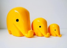 🔵 Family Set piggy bank Drumbo design Luigi Colani Utopia Du Tout Plastic