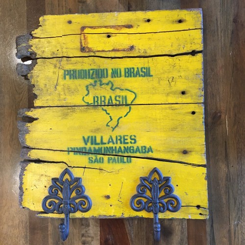 Vtg reclaimed wood coat - wood,