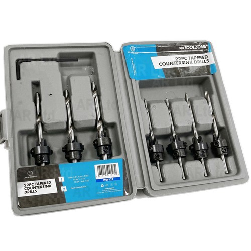 7pc countersink drill bits - bits, set