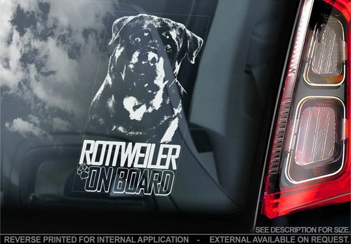 Rottweiler car sticker dog - rottweiler,