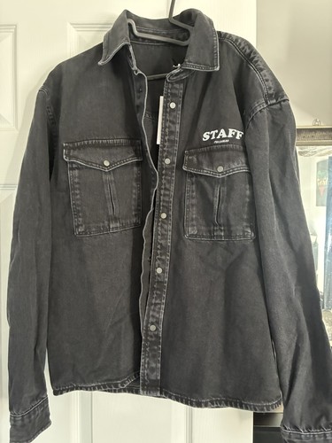 Denim charcoal jacket size - denim,