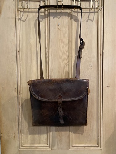 Vintage french school satchel - french,