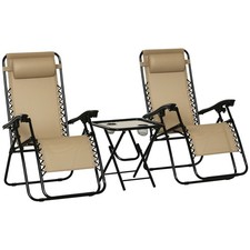 Outsunny 3PC Zero Gravity
