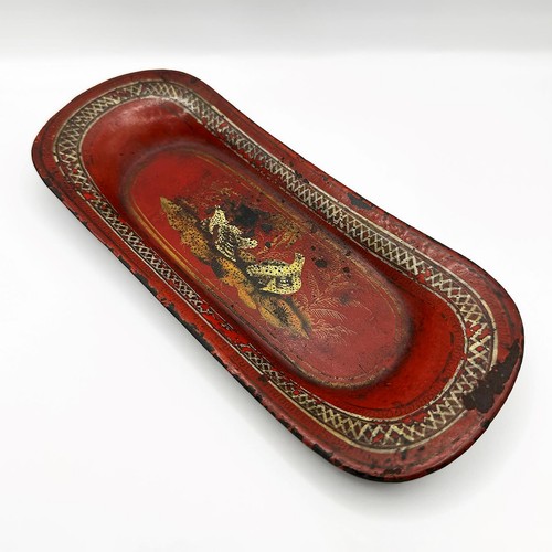 Georgian toleware snuffer tray - snuffer,