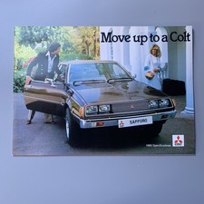 Mitsubishi Colt Range 1980 UK Market Sales Brochure Lancer, Celeste, Sapporo