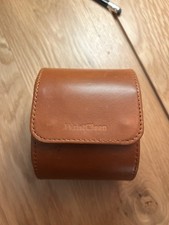 Brown Leather Travel Watch Case Wrist Clean