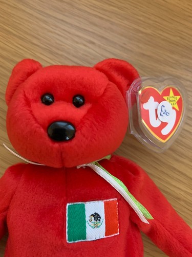Red beanie baby osito - beanie,