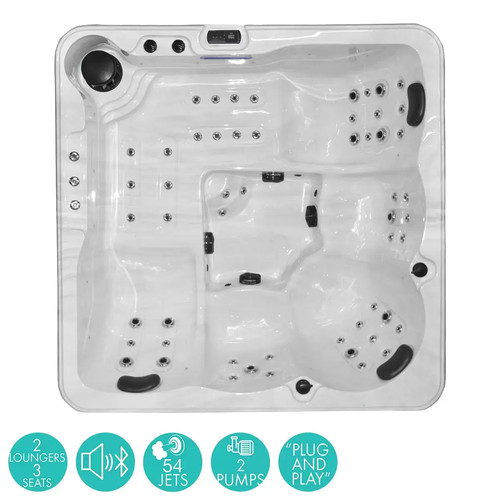 Person hot tub - person, blue