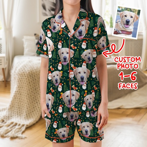 Custom pet face pajama - custom, set