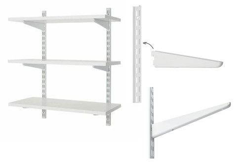 Twin slot shelving - twin, kit