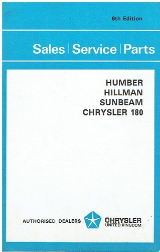 Sunbeam alpine rapier - &,
