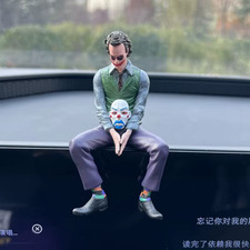 10Cm Roof Decoration Joker Heath Ledger Sitting Posture Figures Car Doll Tail an