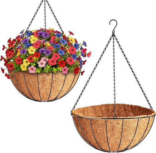 Round hanging basket - hanging,