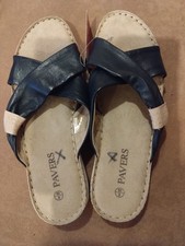 Navy Blue PAVERS Flip Flops Size 6